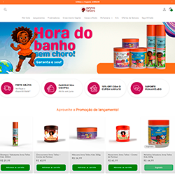 printscreen do site anna telles cosmeticos